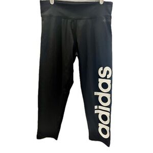 NWT Adidas Climalite 3/4 Tight Logo Spellout